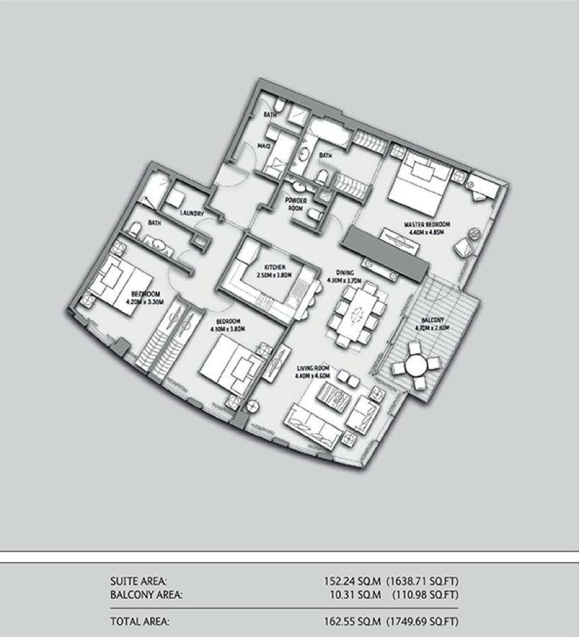 First Class 3Br With Full Burj Khalifa And Fountain View Dubai Bagian luar foto