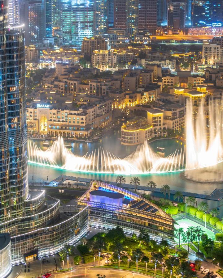 First Class 3Br With Full Burj Khalifa And Fountain View Dubai Bagian luar foto
