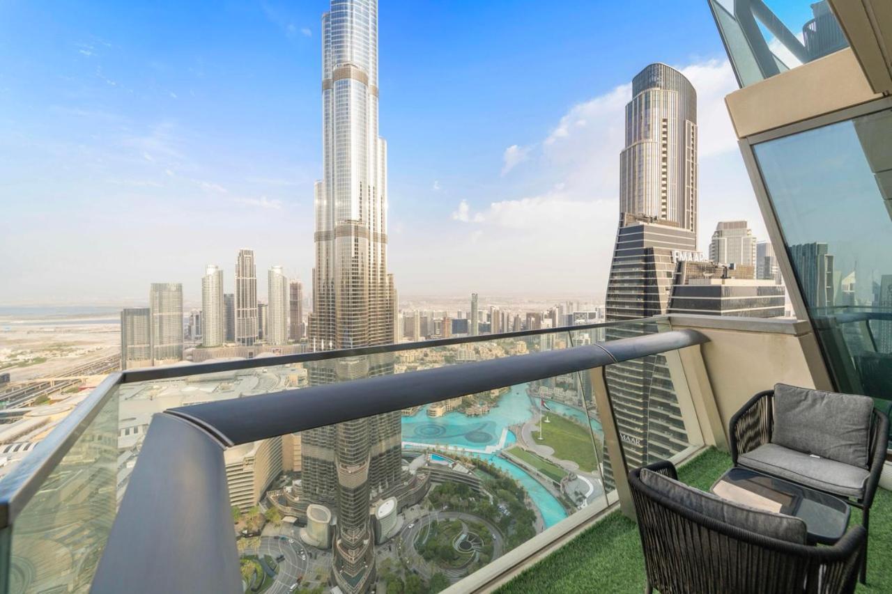 First Class 3Br With Full Burj Khalifa And Fountain View Dubai Bagian luar foto