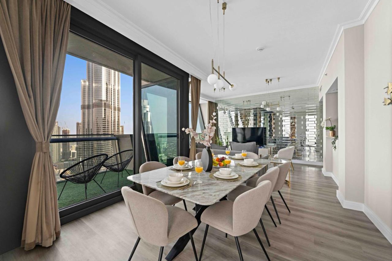 First Class 3Br With Full Burj Khalifa And Fountain View Dubai Bagian luar foto
