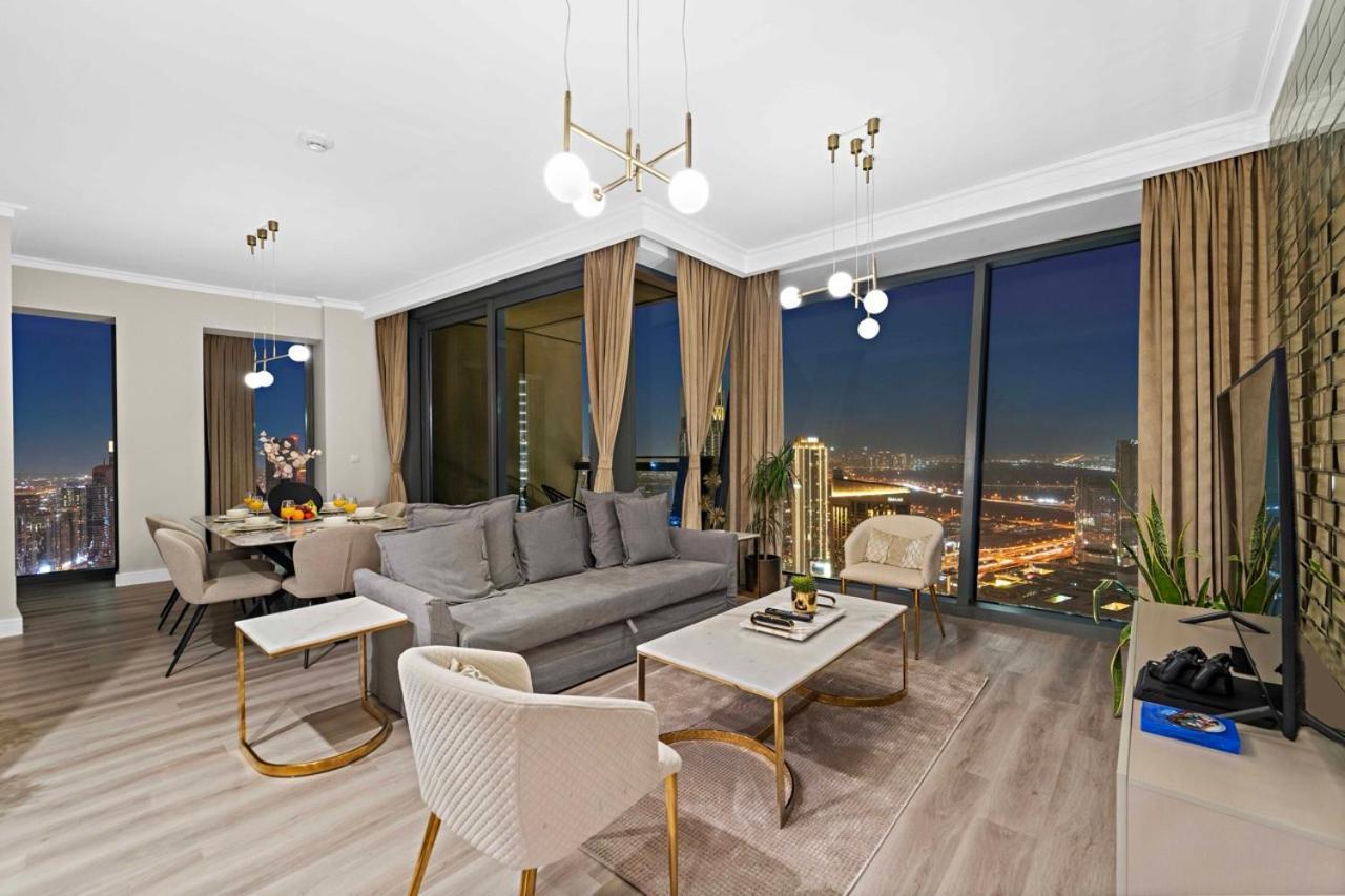 First Class 3Br With Full Burj Khalifa And Fountain View Dubai Bagian luar foto